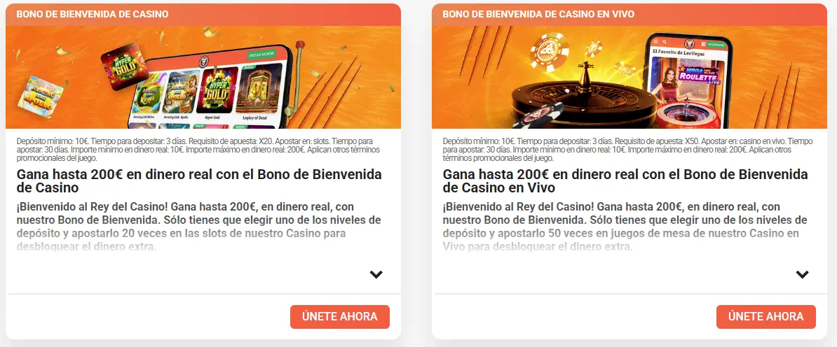 el mejor bono de bienvenida Leovegas