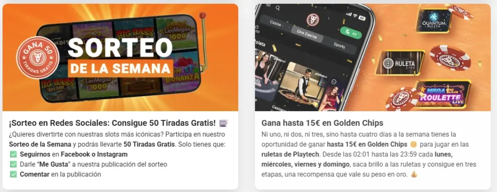 mejores códigos promocionales Leovegas