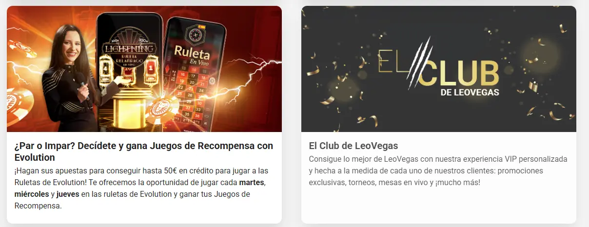 bono VIP Leovegas